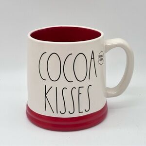 Rae Dunn COCOA KISSES Double Sided Ceramic Holiday Christmas Coffee Tea Mug